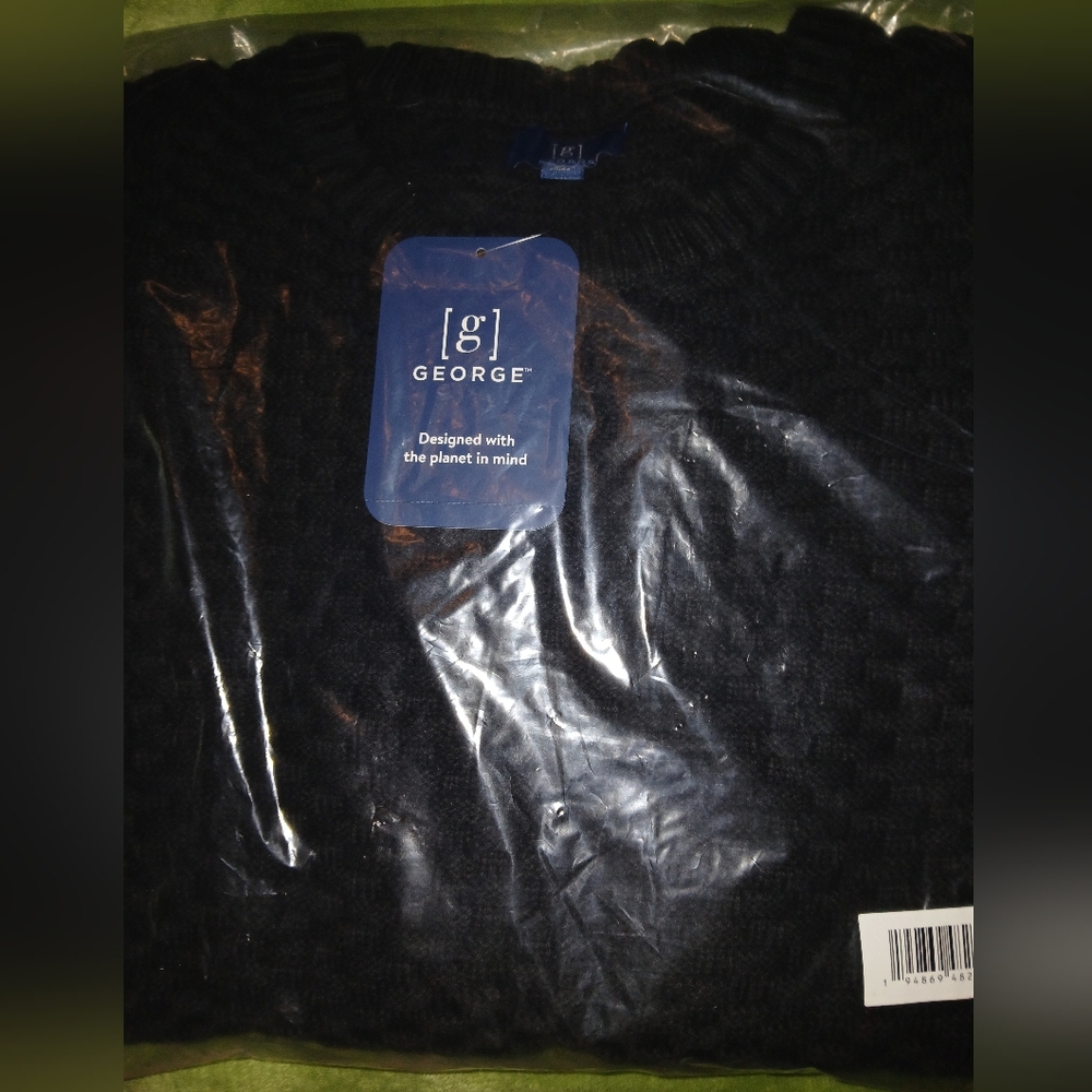 Mens Black Sweater 2XL